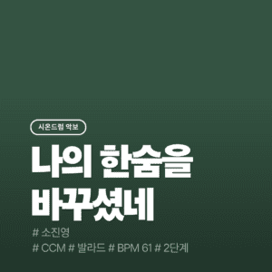 나의 한숨을 바꾸셨네 - 소진영